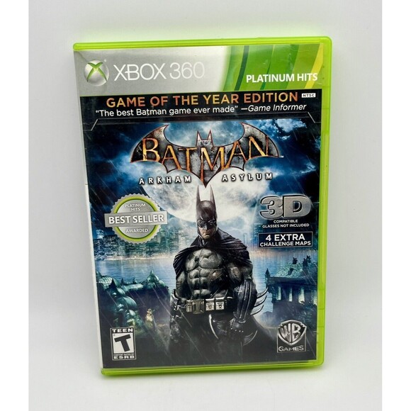 Batman: Arkham Asylum - Game of the Year Microsoft Xbox 360 2010 CIB TESTED - Picture 1 of 6
